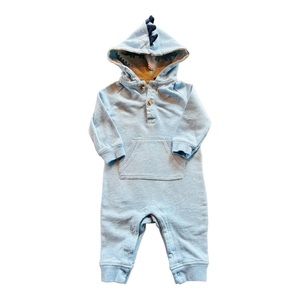 Blue Dinosaur Baby Romper by Starting Out (6M)